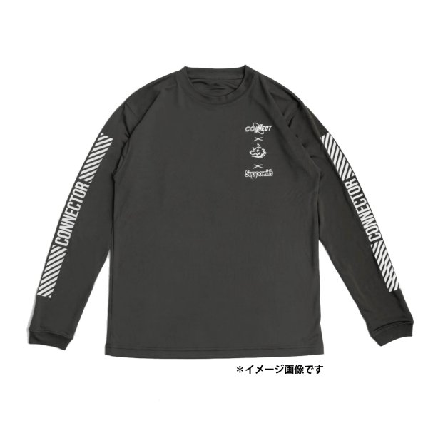 画像2: コネクト×マンウィズ×♯サポウィズ　ドライロンＴ　ダークグレイ (2)