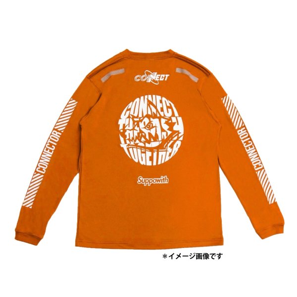 画像1: コネクト×マンウィズ×♯サポウィズ　ドライロンＴ オレンジ (1)