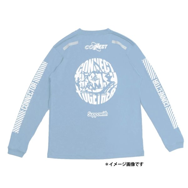 画像1: コネクト×マンウィズ×♯サポウィズ　ドライロンＴ　ライトブルー (1)